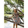 Ada Square Neck Embroidered Smocked Dress, Poppy Fields - Dresses - 3