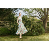 Women's Claire Square Neck Dress, Ivory Bouquet - Dresses - 2