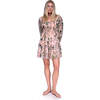 Women's Lydia Square Neck Mini Smock Dress, Whimsical Blush - Dresses - 3