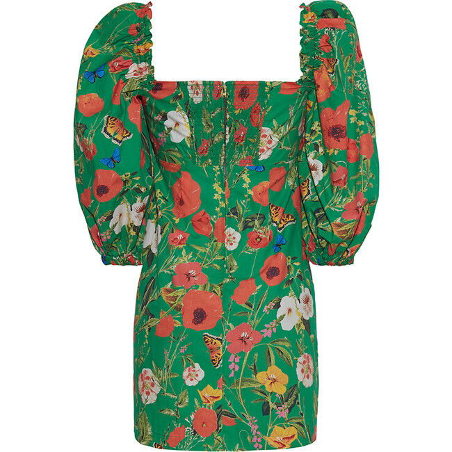 Women's Erin Smocked Back Dress, Garden Green - Dresses - 4
