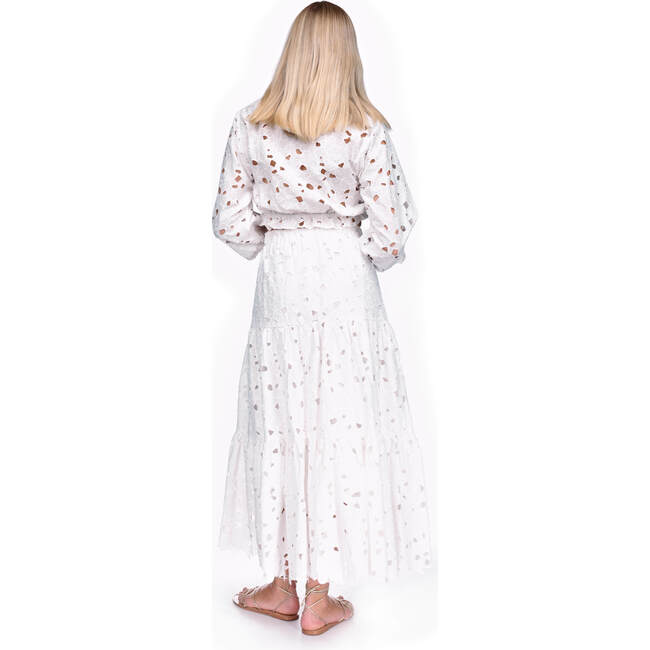 Women's Melanie Scalloped Skirt, White Eyelet - Skirts - 3