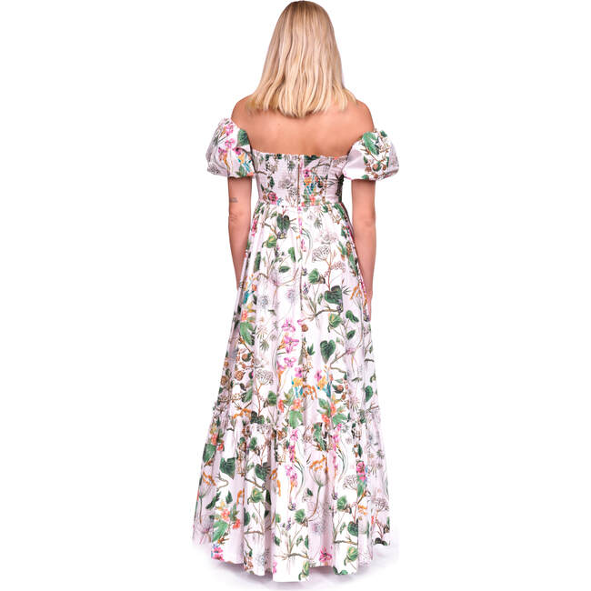 Women's Payton Sweetheart Neck Maxi Dress, Whimsical Ivory - Dresses - 4