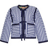 Women's Marissa Cropped Jacket, Poppy Fields X Stripe - Jackets - 5