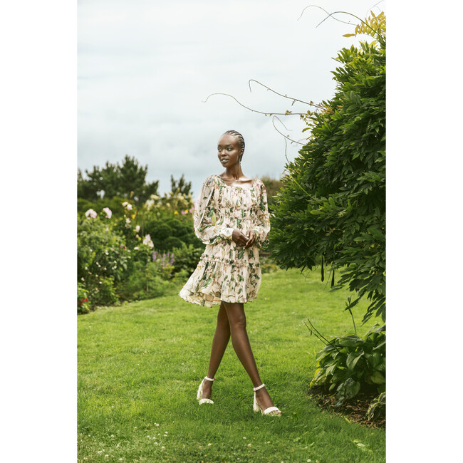 Women's Lydia Square Neck Mini Smock Dress, Whimsical Blush - Dresses - 5