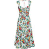 Women's Claire Square Neck Dress, Ivory Bouquet - Dresses - 5