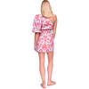 Women's Danielle 3/4 Bubble Sleeve Mini Dress, Dew Cherry Bellagio - Dresses - 4