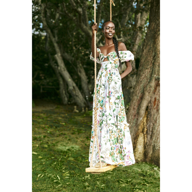 Women's Payton Sweetheart Neck Maxi Dress, Whimsical Ivory - Dresses - 6