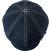 UV Protection Vintage Gatsby Hat, Indigo - Hats - 3 - thumbnail