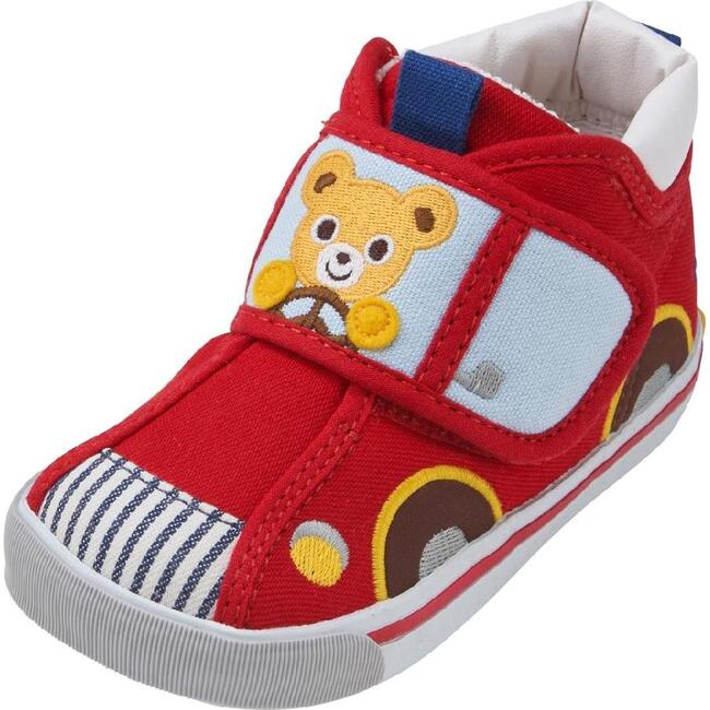 Driving Bear Second Shoes, Red - Sneakers - 8