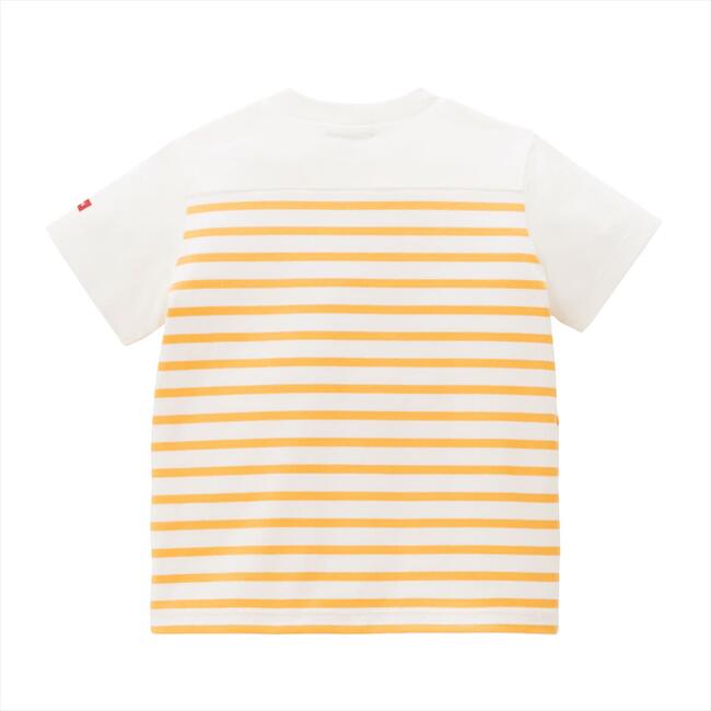 Striped Short Sleeve Tees, Yellow - Tees - 2