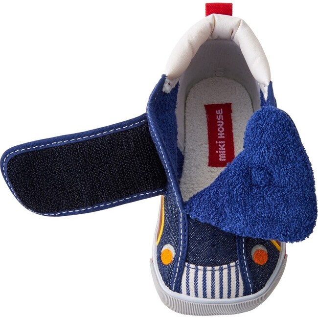 Driving Bear Second Shoes, Indigo - Sneakers - 7
