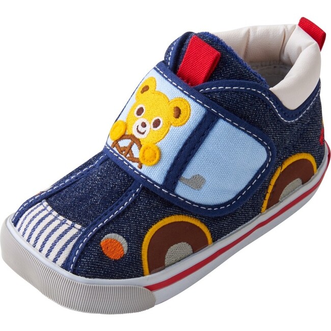 Driving Bear Second Shoes, Indigo - Sneakers - 8