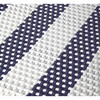 Tobias Rattan Round 24" Counter Stool, White and Navy Stripe - Accent Seating - 5