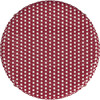 Tobias Rattan Round 24" Counter Stool, Red and White Dot - Accent Seating - 3
