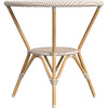 Tobias Outdoor Rattan Round Bistro Table, Beige and White - Outdoor Home - 3