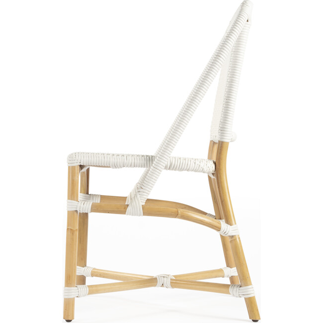 Tenor Rattan Side Chair, White - Accent Seating - 3