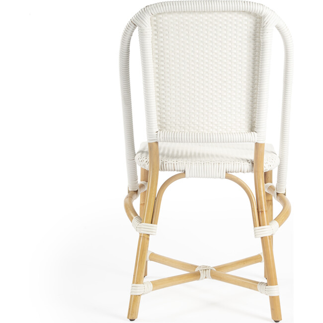 Tenor Rattan Side Chair, White - Accent Seating - 4