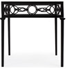 Southport Iron Outdoor End Table, Black - Outdoor Home - 4