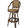 Renata Rattan 29.75" Bar Stool, Multi-Color - Accent Seating - 1 - thumbnail