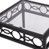 Southport Iron Outdoor End Table, Black - Outdoor Home - 5