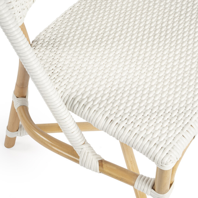 Tenor Rattan Side Chair, White - Accent Seating - 5