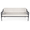 Southport Iron Outdoor Upholstered Sofa, Black - Outdoor Home - 3