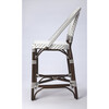 Solstice Rattan 25" Counter Stool, White and Brown Dot - Accent Seating - 3