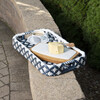 Selena Rattan Bar Cart, Blue - Accent Tables - 3