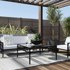 Southport Iron Outdoor Coffee Table, Black - Outdoor Home - 2
