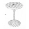 Tenor Rattan Bistro Table, White - Accent Tables - 6