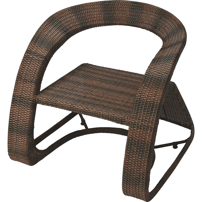 Mallorca Rattan Chair, Dark Brown