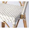 Solstice Rattan 25" Counter Stool, White and Tan Dot - Accent Seating - 4