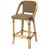 Lila Rattan 28" Bar Stool, Medium Brown - Accent Seating - 1 - thumbnail