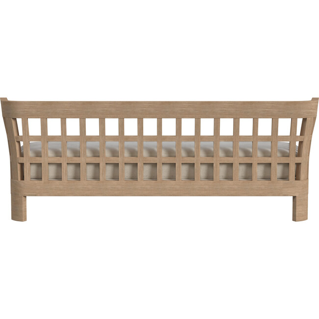Monhegan Teak Outdoor Upholsered Sofa, Light Brown - Outdoor Home - 4
