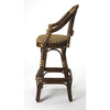Renata Rattan 29.75" Bar Stool, Multi-Color - Accent Seating - 3