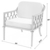 Southport Iron Outdoor Upholstered Lounge Chair, Black - Outdoor Home - 7