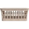 Monhegan Outdoor Teak and Marble Coffee Table, Light Brown - Outdoor Home - 2