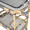 Selena Rattan Bar Cart, Black and White - Accent Tables - 6