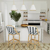 Lila Rattan 28" Bar Stool, Blue - Accent Seating - 2