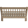 Monhegan Teak Outdoor Upholstered Loveseat, Light Brown - Outdoor Home - 4