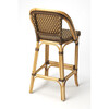Lila Rattan 28" Bar Stool, Medium Brown - Accent Seating - 4