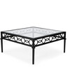 Southport Iron Outdoor Coffee Table, Black - Outdoor Home - 5