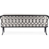 Southport Iron Outdoor Upholstered Sofa, Black - Outdoor Home - 6