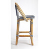 Lila Rattan 28" Bar Stool, Blue - Accent Seating - 4