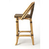 Lila Rattan 28" Bar Stool, Medium Brown - Accent Seating - 6