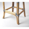 Lila Rattan 28" Bar Stool, Blue - Accent Seating - 5
