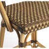Lila Rattan 28" Bar Stool, Medium Brown - Accent Seating - 7