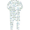 Bamboo Cowboy Boots Romper, Blue And Green - Rompers - 1 - thumbnail