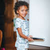 Bamboo Cowboy Boots Pajama Set, Blue And Green - Pajamas - 2
