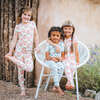 Bamboo Strawberries Pajama Set, White And Red - Pajamas - 2